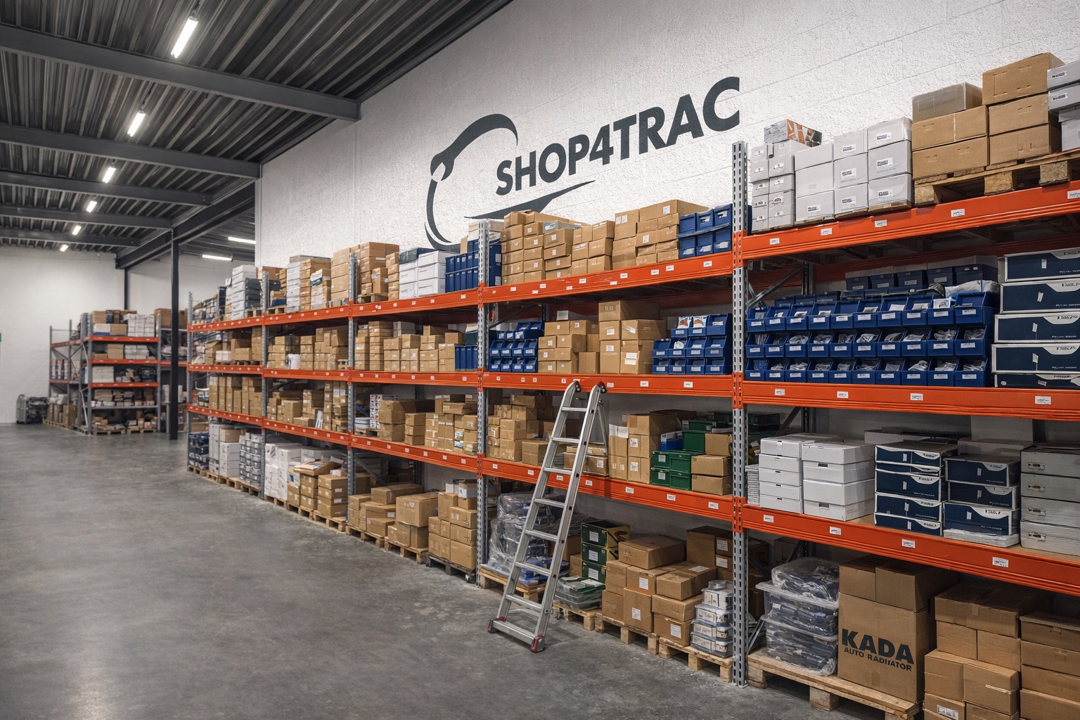 Scaffale di magazzino con stock Shop4Trac