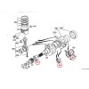 Serie cuscinetti di banco – Beta Marine Beta 10 / Beta 14 / Beta 20 | Nanni N2.10 / N2.14 / N3.21