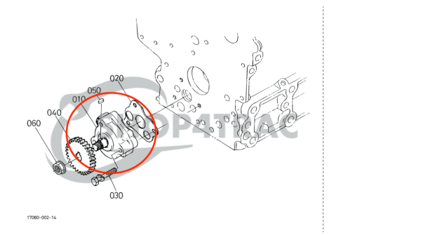 Pompa olio – Beta Marine Beta 10 / 14 / 20 | Nanni N2.10 / N2.14 / N3.21