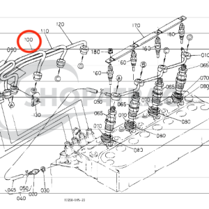 Tubo di iniezione / tubo di pressione 16271-53722 Beta Marine Beta 28 / Beta 30 – Nanni N3.30 – Universal M-25XPB
