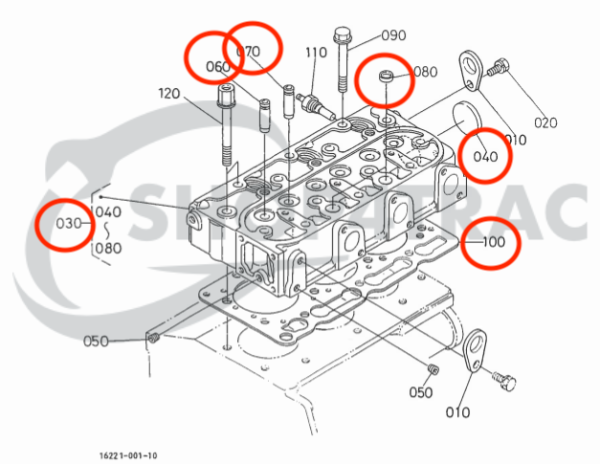 Testata completa + set di guarnizioni + candele incandescenti Beta Marine Beta 30 – Nanni N3.30