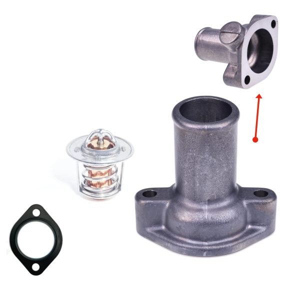 Alloggiamento termostato + termostato (flangia acqua) Beta Marine Beta 28 / Beta 30 – Nanni N3.30 – Universal M-25XPB