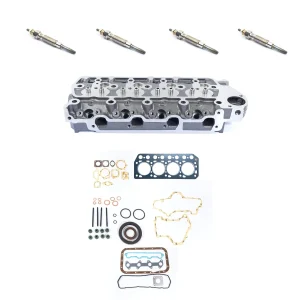 Testa cilindro con set guarnizioni e candelette per Solé Diesel Mini 34 – Meiki M4DM