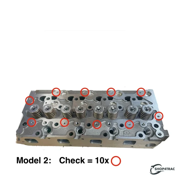 Testata completa con guarnizione testata + candela incandescente Beta Marine Beta 50 – Nanni N4.50 (IDI, tipo 2)