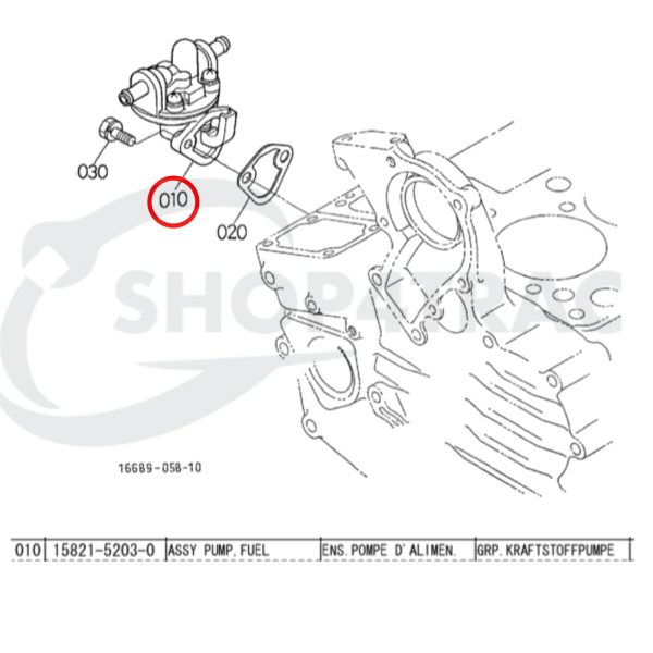 Pompa di alimentazione carburante Beta Marine Beta 16 – Phasor K2-4.5