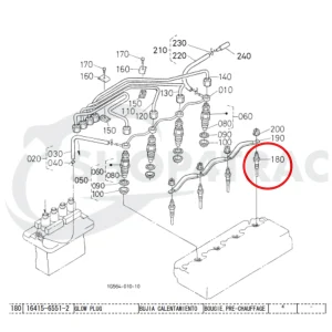 Candela di accensione Beta Marine Beta 43 | Beta 50 – Nanni 4.105 HE | N4.50