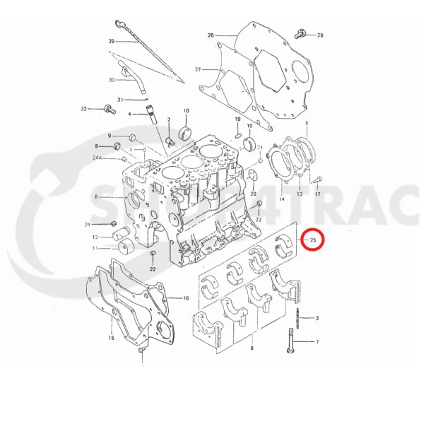 Serie cuscinetti principali Solé Diesel Mini 33 – JF Marine Power JF10