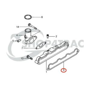 Guarnizione collettore di aspirazione Solé Diesel Mini 32 | Mini 34 – Vetus M4.14 – Meiki M4DM