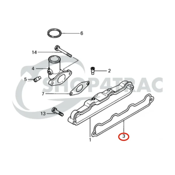 Guarnizione collettore di aspirazione Solé Diesel Mini 32 | Mini 34 – Vetus M4.14 – Meiki M4DM