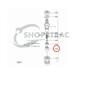 Ugello polverizzatore Beta Marine Beta 50 – Nanni N4.50 (tipo DN0PD80)