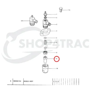 Ugello iniettore Solé Diesel Mini 18 | Mini 23 | Mini 32 | Mini 34 – Vetus M3.10 | M4.14 – Meiki