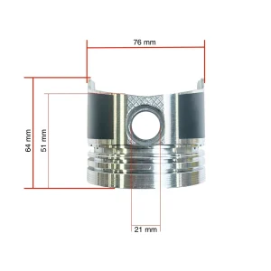 Pistone 21mm Solé Diesel Mini 11 | Mini 17 | Mini 26 – Vetus M2.06 | M3.09 | M3.28 – Craftsman Marine CM2.16 | CM3.27 – JF Marine Power JF6-1500