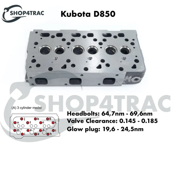 Testa cilindro Universal M-25 | M-25XP – Nanni 3.90HE – Renault Marine D950 – Testa cilindro completa