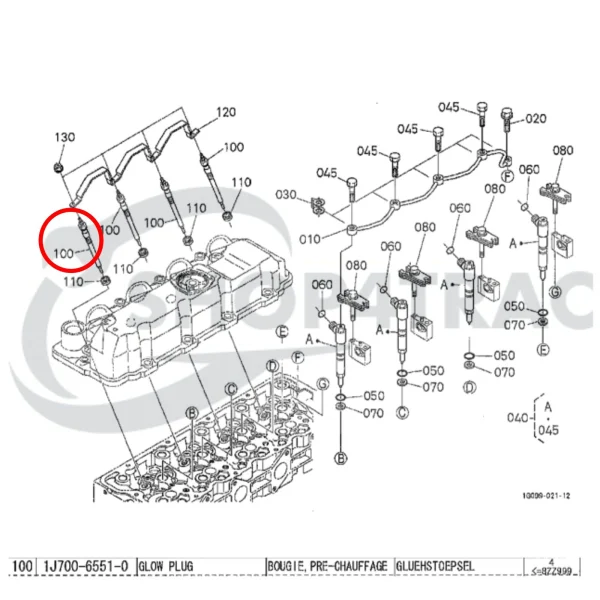 Candela di preriscaldamento Beta Marine Beta 70T