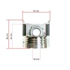 Pistone Beta Marine Beta 45 – Nanni N4.40 | 4.150 HE | 4.200 HE | 4.200 TD (83 mm, IDI)