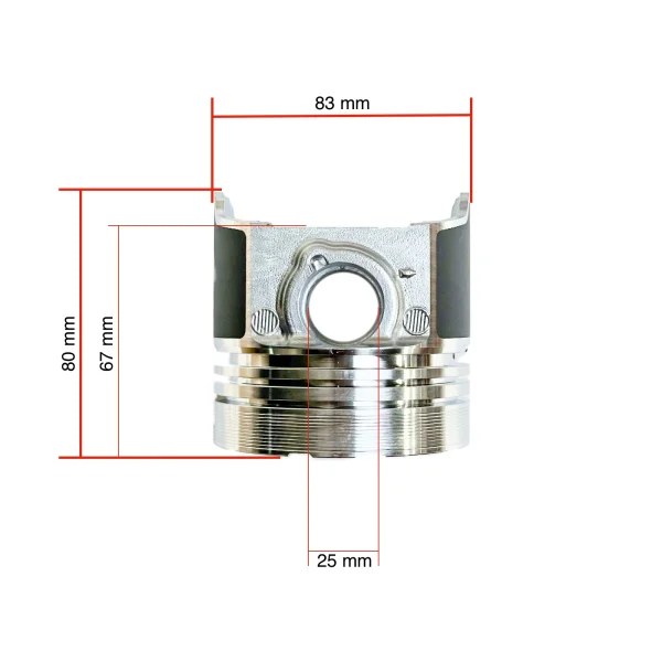 Pistone Beta Marine Beta 45 – Nanni N4.40 | 4.150 HE | 4.200 HE | 4.200 TD (83 mm, IDI)