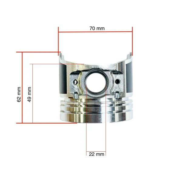 Pistone Yanmar 2YM15 | 3YM20