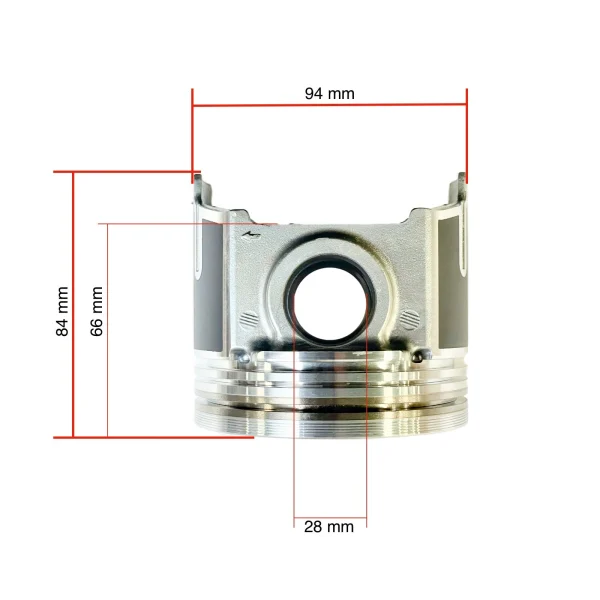 Pistone Beta Marine Beta 85T – Nanni N4.85 | N4.100 – senza fasce elastiche, STD