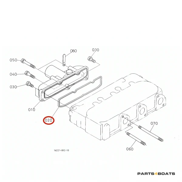 Guarnizione collettore di aspirazione Beta Marine Beta 30 – Nanni N3.30