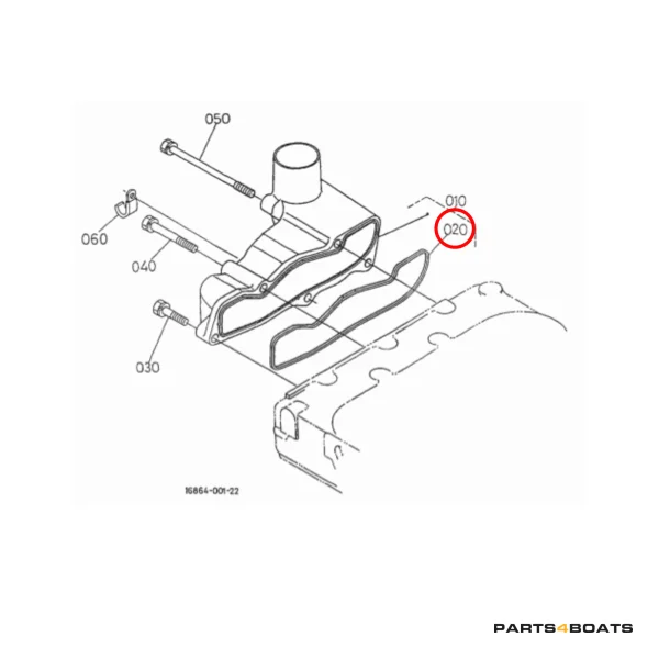 Guarnizione coperchio valvole – Beta Marine Beta 20 | Nanni N3.21
