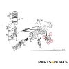 Cuscinetto di spinta / cuscinetto assiale set – Beta Marine Beta 10 / Beta 14 / Beta 20 | Nanni N2.10 / N2.14 / N3.21