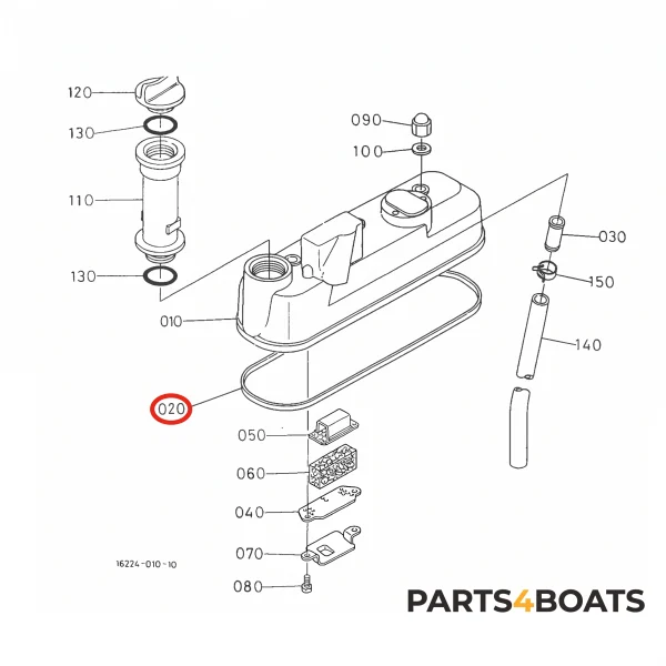 Guarnizione coperchio valvole Beta Marine Beta 30 – Nanni N3.30