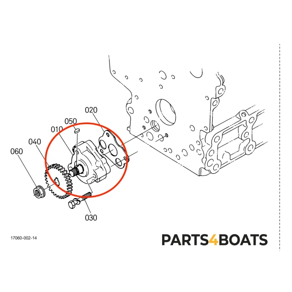 Pompa olio – Beta Marine Beta 10 / 14 / 20 | Nanni N2.10 / N2.14 / N3.21