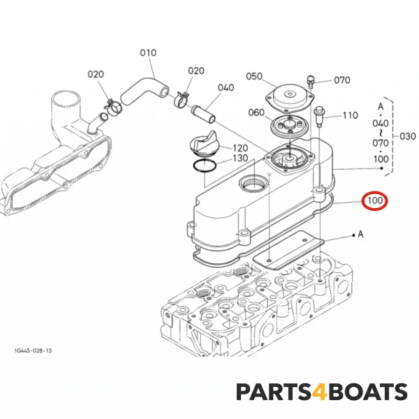 Guarnizione coperchio valvole Beta Marine Beta 25